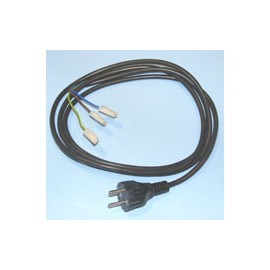 CABLE PVC NEGRO 2M, 3X1MM Foto: 49DM098