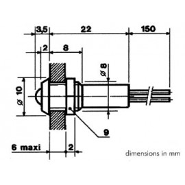 PILOTO LED 12V INTERMITENTE Foto: 12VBB-2