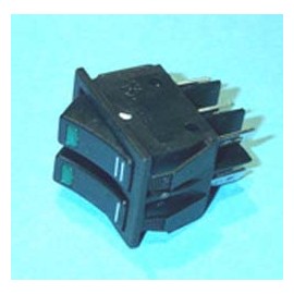 DOBLE INTERRUPTOR NEGRO Foto: 49HF100