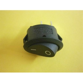 INTERRUPTOR OVALADO NEGRO Foto: 49HF399