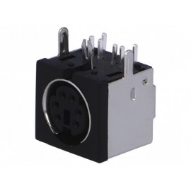 CONECTOR MINI DIN 6 PIN Foto: AV102A-6