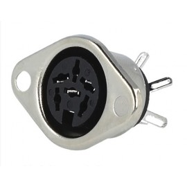 CONECTOR DIN HEMBRA 6 PIN Foto: 107-6