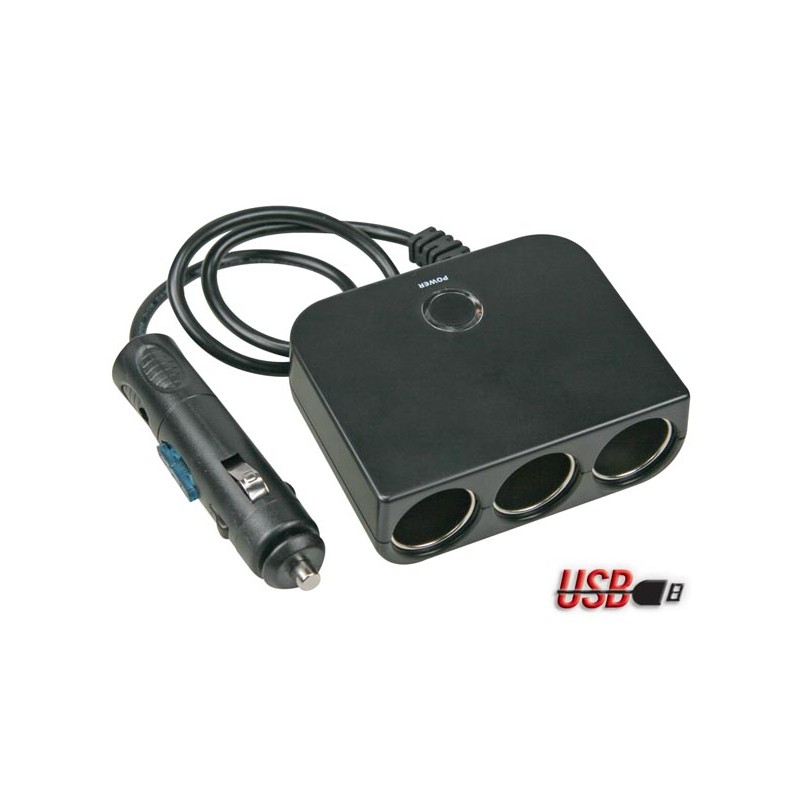 ADAPTADOR TRIPLE MECHERO Foto: 118-3