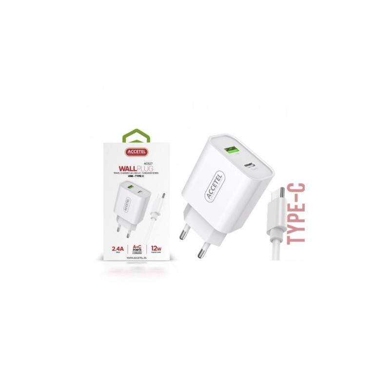 CARGADOR DOBLE CON CABLE Foto: AC527