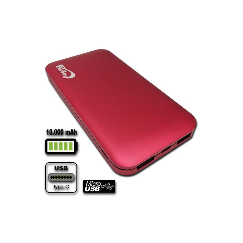 POWERBANK FERSAY ROJO Foto: FER-PWB-10000R