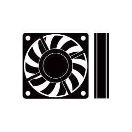 VENTILADOR 60X60X25 24V Foto: VEN011