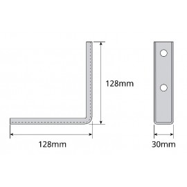 SOPORTE ESCUADRA PARED Foto: T2409-2