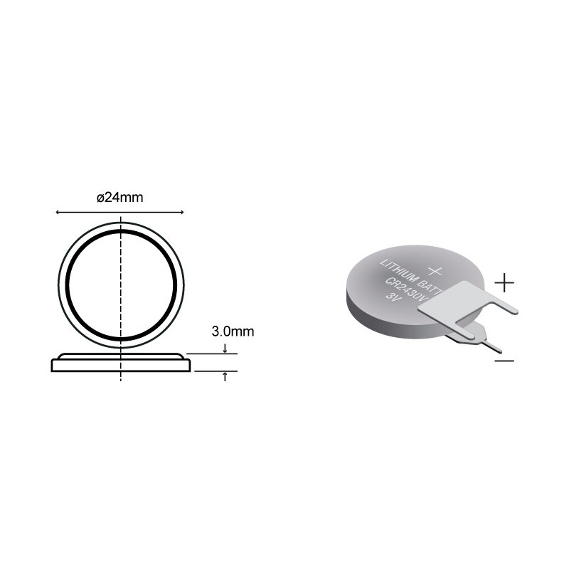 PILA BOTON CR2430V Foto: PLI088