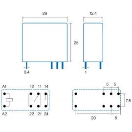 RELE DE BOBINA Foto: RL142-2