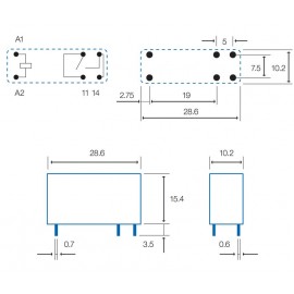 RELE DE BOBINA Foto: RL193-2