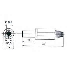 3.1mm JACK ALIMENTACION Foto: 259-2