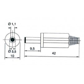 1.1mm JACK ALIMENTACION Foto: 260-2