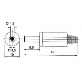 1.3mm JACK ALIMENTACION Foto: 261-2