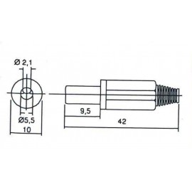 2.1mm JACK ALIMENTACION Foto: 266-2