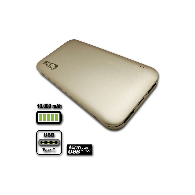 POWERBANK FERSAY DORADO Foto: FER-PWB-10000D