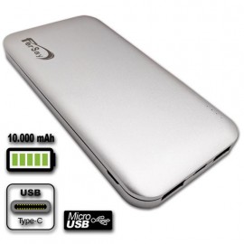 POWERBANK 10000mA PLATA Foto: FER-PWB-10000P