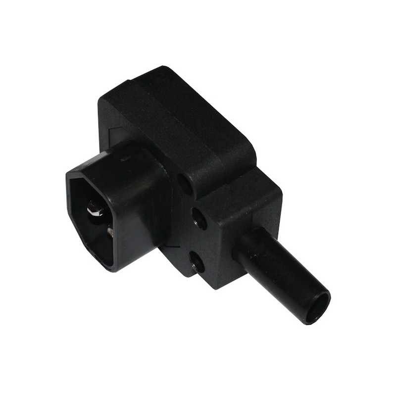 C14 CONECTOR MACHO AEREA ACODADA Foto: 417C