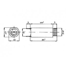 5x20mm PORTAFUSIBLES PARA C.I. Foto: f-ch45-2