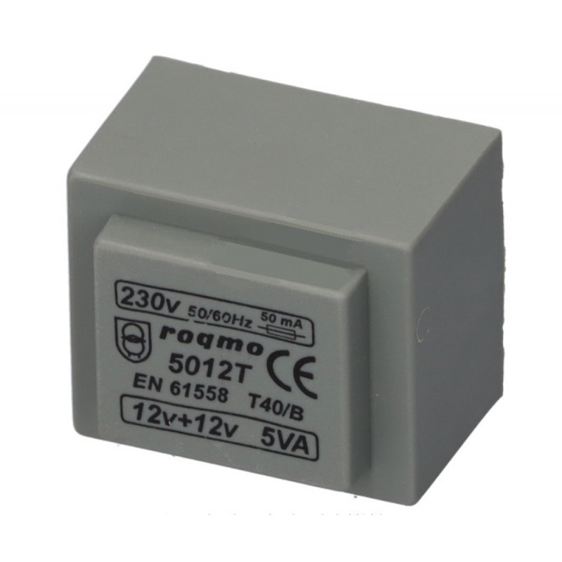 12+12V 5VA TRANSFORMADOR ENCAPSULADO Foto: RQS5012T