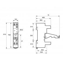 1 CTO. BASE PARA RELE Foto: RLB005-2