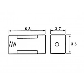 1xR20 PORTAPILAS Foto: POR024-3