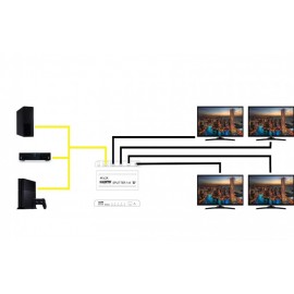 1 IN - 4 OUT SPLITTER HDMI Foto: ACTVH217-5
