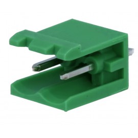 2 Pin REGLETA MACHO RECTA Foto: RVB02