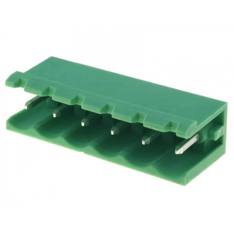 6 Pin REGLETA MACHO RECTA Foto: RVB06