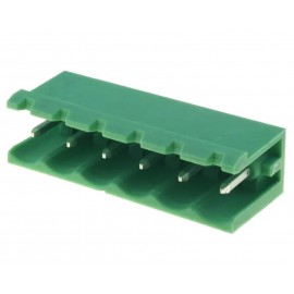 6 Pin REGLETA MACHO RECTA Foto: RVB06