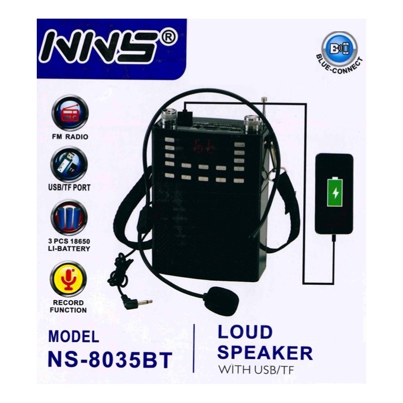 30W AMPLIFICADOR PORTATIL Foto: NS8035BT